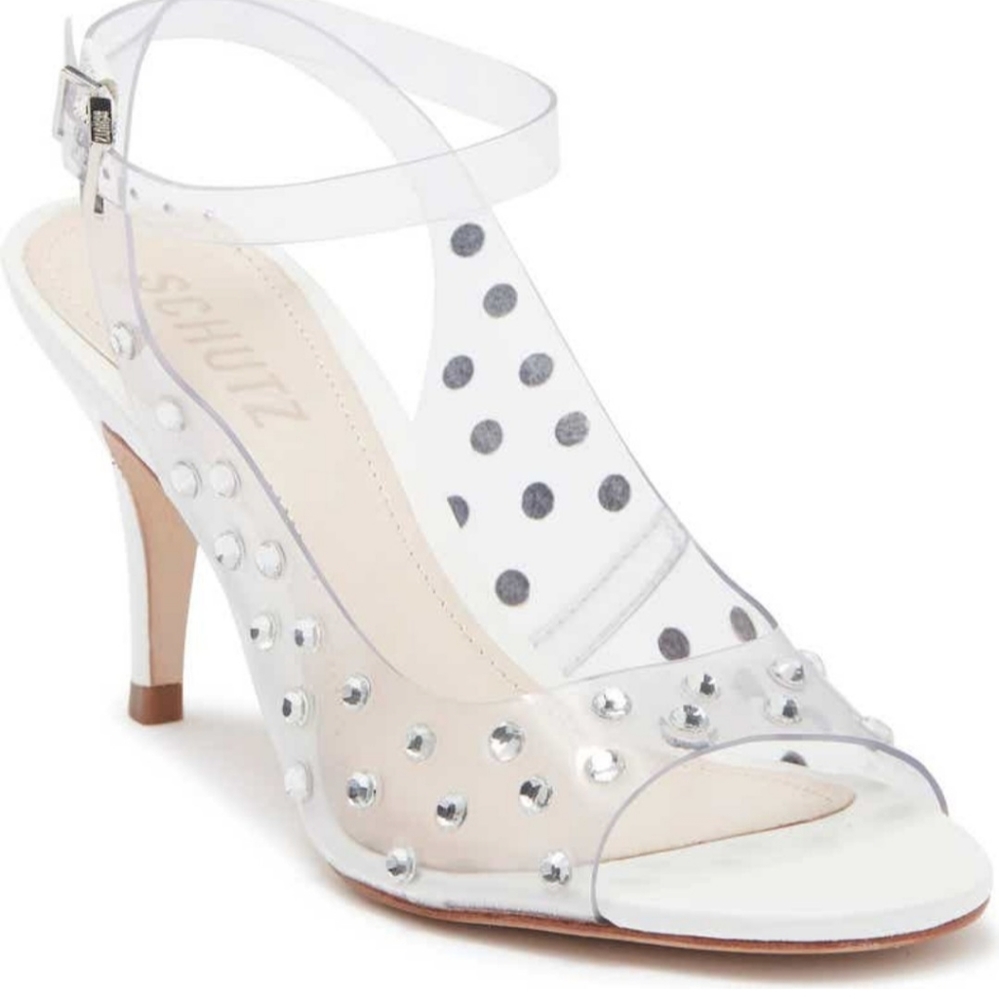 Schutz Brieela Heel in White